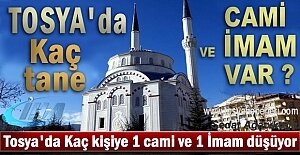 TOSYA'DA KAÇ KİŞİYE 1 CAMİ VE İMAM DÜŞÜYOR