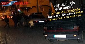 TOSYA HASTANE KAVŞAĞINDA TRAFİK KAZASI