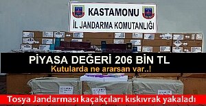 TOSYA JANDAMASI KAÇAKÇILARI KISKIVRAK YAKALADI