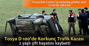 TOSYADA TRAFİK KAZASI 2 YAŞLI...