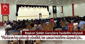 BAŞKAN ŞAHİN GENÇLERLE BULUŞTU