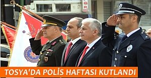 TOSYA'DA POLİS HAFTASI KUTLAMALARI YAPILDI