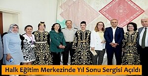Halk Eğitim Merkezinde Yıl Sonu Sergisi Açıldı