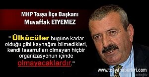 MHP Tosya İlçe Başkanlığı Basın Bildirisi