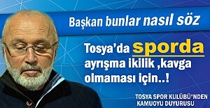 TOSYA SPOR KULÜBÜ'NDEN KAMUOYU DUYURUSU