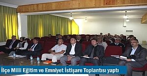 İlçe Milli Eğitim İstişare Toplantısı yaptı