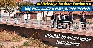 Tosya Belediyesi Kuru Çay'ı İnceledi