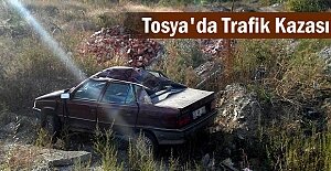 Tosya'da Trafik Kazasında 2 kişi yaralandı