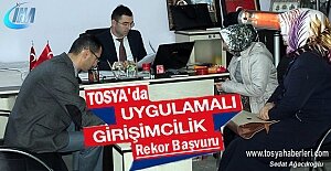 Tosya Kosgeb Girişimçilik Kursuna Rekor Başburu