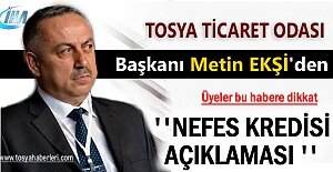 Tosya Ticaret ve Sanayi Odası KOBİ’lere Nefes Aldırdı