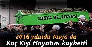 2016 Yılında Tosya'da Kaç Kişi Hayatını Kaybetti