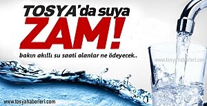 Tosya Yeni yıla su zammı ile girdi