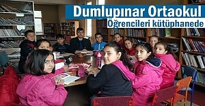 Dumlupınar Ortaokulu öğrencileri kütüphaneye gezi düzenledi