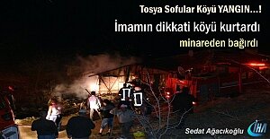 Tosya Sofular Köyünde Yangın (Görüntülü...
