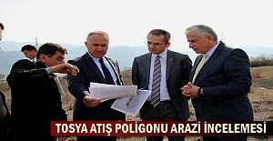 Tosya Trap Atış Poligonu arazisinde Bakanlık yetkilileri inceleme yaptı