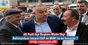 AK Parti İlçe Başkanı Metin Ekşi kısa süreli şok yaşasa da