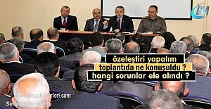 Tosya İstişare Toplantısı Yapıldı