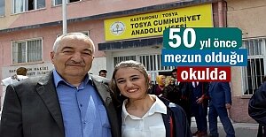 Dedesinin Mezun olduğu okuldan Torunu mezun oldu
