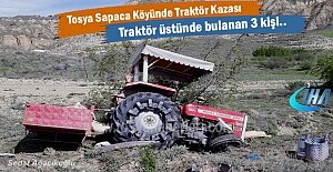 Sapaca Köyünde Traktör Kazası