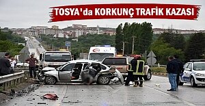 TOSYA#039;DA KORKUNÇ TRAFİK KAZASI