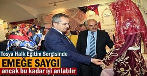 Tosya Halk Eğitim Merkez yıl sonu sergisi törenle açıldı.