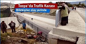 Tosyada Akıl Almaz Motosiklet Kazası...
