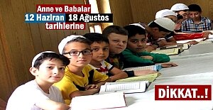 Tosya'da Yaz Kur’an Kursları Başladı