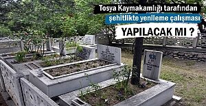 Tosya Şehitliği Yenilecek mi ?