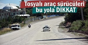 Tosyalı sürücüler bu yola dikkat