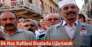 Tosya'da İlk Hac Kafilesi Dualarla Uğurlandı