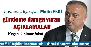 AK Parti İlçe Başkanı Metin Ekşi Gazetecilerin sorularını cevapladı