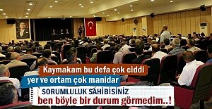 Kaymakam Deniz Pişkin Din Görevlileri toplantısında önemli açıklamalarda bulundu