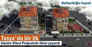 Nalbantoğlu İnşaat firmasından Tosya'da bir ilk