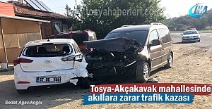 Tosya-Akçakavak Mahallesinde Trafik Kazası