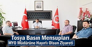 Tosya Basınından MYO Müdürüne Hayırlı Olsun Ziyareti