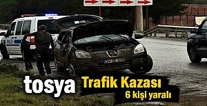 Tosya’da Trafik kazasında 6 kişi yaralandı