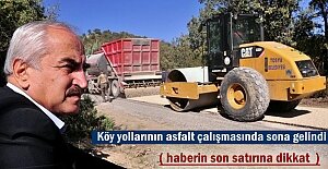 Başkan Kazım Şahin Köy Yolları Asfaltını İnceledi