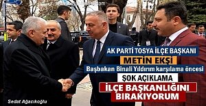 AK PARTİ TOSYA İLÇE BAŞKANI METİN EKŞİ ''BIRAKIYORUM ''