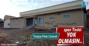 TOSYA FEN LİSESİ SPOR TESİSİ AÇILACAĞI GÜNÜ BEKLİYOR