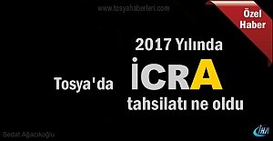 2017 yılında Tosya'da Ne Kadar İcra Tahsilatı oldu