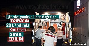TOSYA DEVLET HASTANESİNDE 2017 YILINDA KAÇ HASTA SEVK EDİLDİ