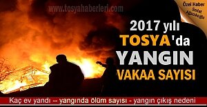 2017 YILINDA TOSYA'DA YANGIN VAKAA SAYISINDA İLGİNÇ DETAYLAR