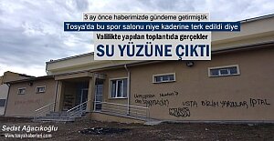 3 AY ÖNCE GÜNDEME GETİRDİĞİMİZ SPOR SALONUNUN ALTINDAN SU ÇIKTI