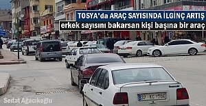 TOSYA'DA NÜFUSA GÖRE İLGİNÇ ARAÇ İSTATİSTİĞİ