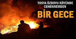 TOSYA ÖZBOYU KÖYÜNDE YANGIN