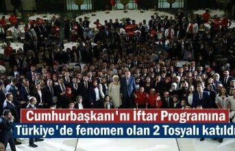 Cumhurbaşkanı Recep Tayyip Erdoğan'ın İftar programına fenomen 2 Tosyalı katıldı