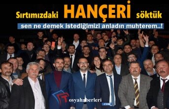 31 Mart Seçimlerinde ''Sırtımızdaki Hançeri Söktük''