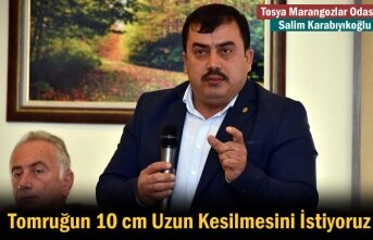 Tosya Marangozlar Odası Başkanın '' 10 cm Uzun Kesilmesi İsteği''