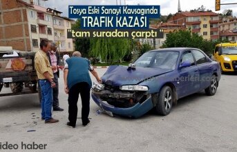 Tosya Eski Sanayi Kavşağında Trafik Kazası