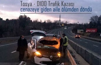 Tosya D100 de Cenazeye Giden Aile Ölümden Döndü